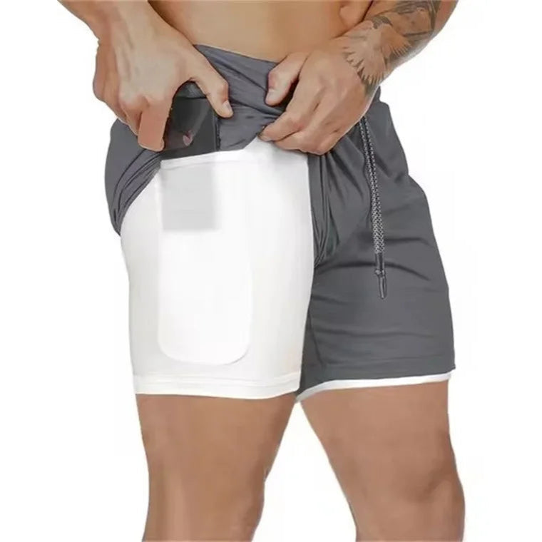 DUALFLEX™ – SHORT SPORT HOMME 2-EN-1 RESPIRANT & CONFORT